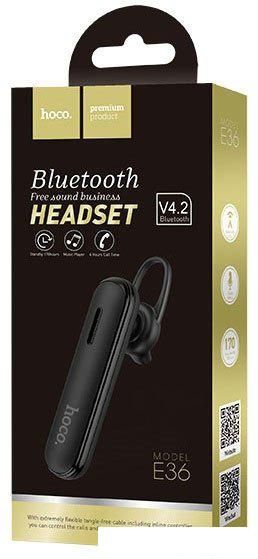 Bluetooth гарнитура Hoco E36 (черный)