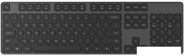 Офисный набор Xiaomi Mi Wireless Keyboard and Mouse Combo WXJS01YM (черный)
