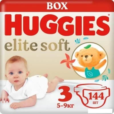 Подгузники Huggies Elite Soft Box 3 (144 шт)