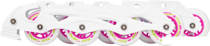 Роликовые коньки Ricos Props PW-223B XS (р. 29-32, белый/розовый)