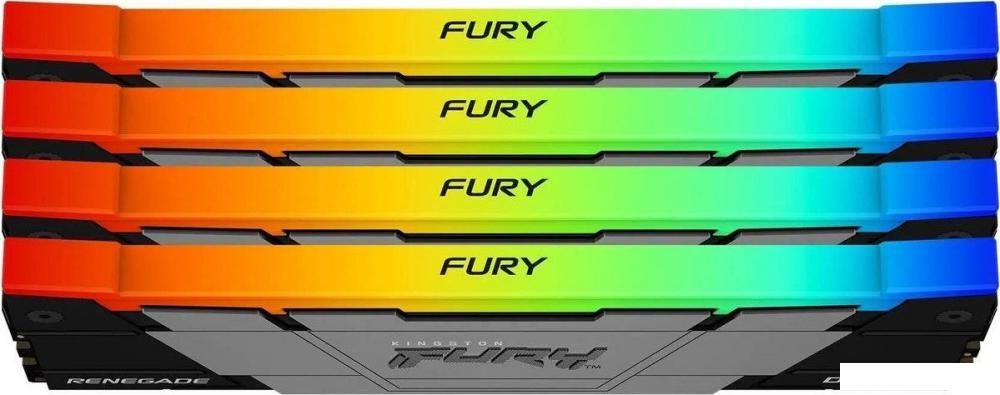 Оперативная память Kingston FURY Renegade RGB 4x8ГБ DDR4 3200 МГц KF432C16RB2AK4/32