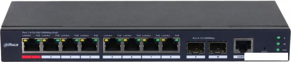 Управляемый коммутатор 2-го уровня Dahua DH-S4210-8GT-110