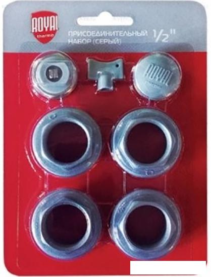 Комплект для подключения Royal Thermo Присоединительный набор RT02-2 (1/2, серебристый)