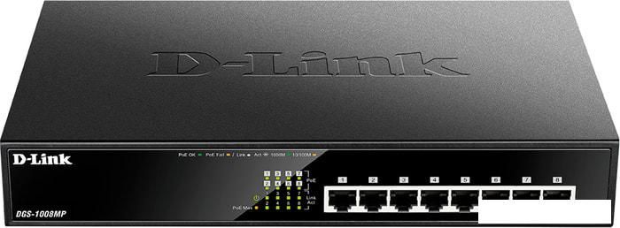 Неуправляемый коммутатор D-Link DGS-1008MP/B1A