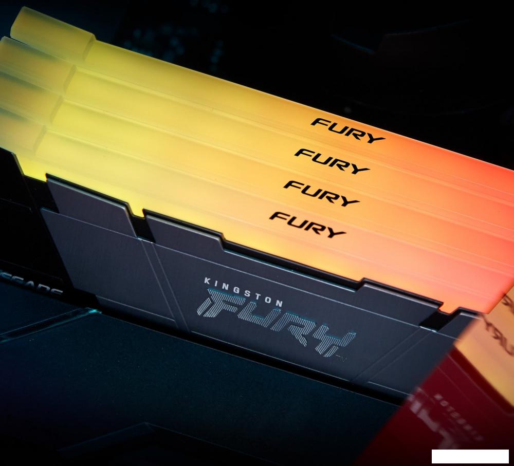 Оперативная память Kingston FURY Renegade RGB 2x8ГБ DDR4 3600МГц KF436C16RB2AK2/16