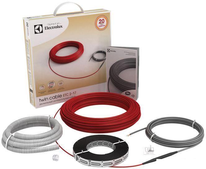 Нагревательный кабель Electrolux Twin Cable ETC 2-17-2500