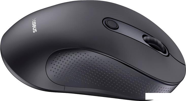 Мышь Baseus F02 Ergonomic Wireless Mouse (черный, без батарейки в комплекте)
