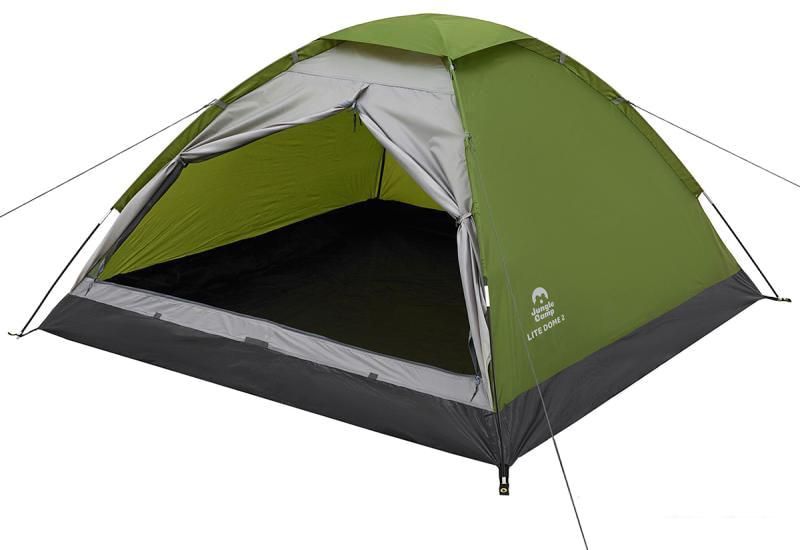 Треккинговая палатка Jungle Camp Lite Dome 4 (зеленый/серый)