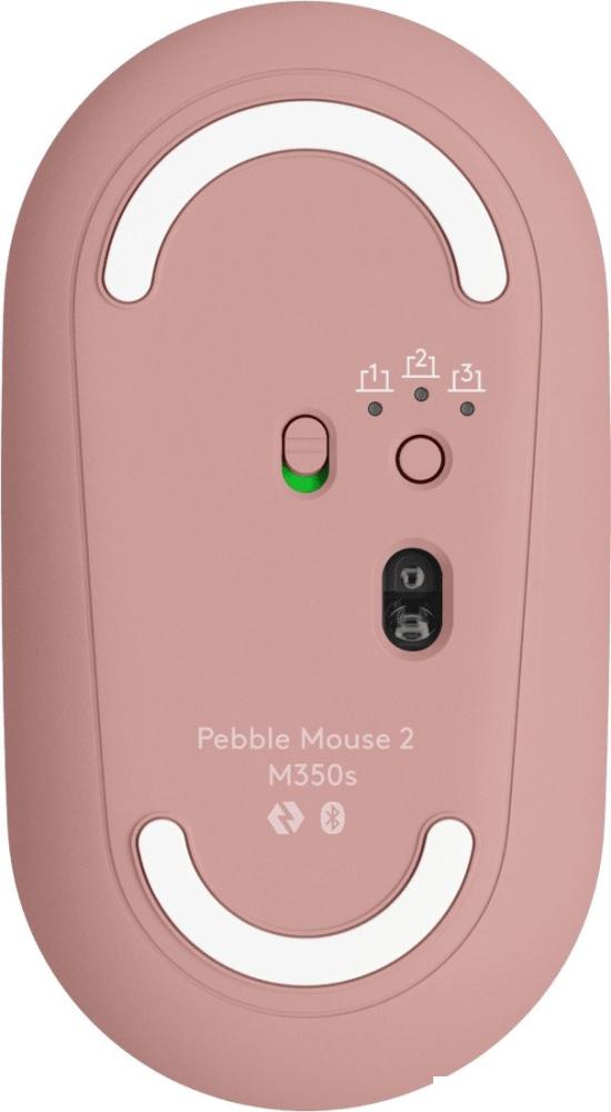Мышь Logitech Pebble Mouse 2 M350s (розовый)
