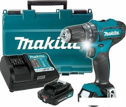 Ударная дрель-шуруповерт Makita HP333DWAE (с 2-мя АКБ, кейс)