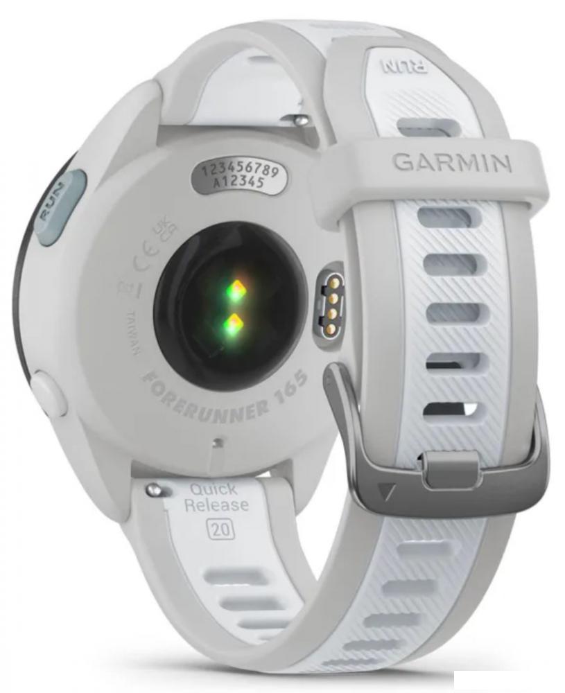 Умные часы Garmin Forerunner 165 (туманно-серый/белый камень)
