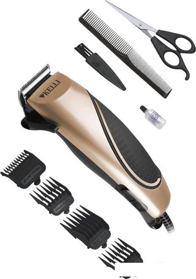 Машинка для стрижки волос KELLI KL-7010 (золотистый)