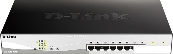 Настраиваемый коммутатор D-Link DGS-1210-10MP/F1A