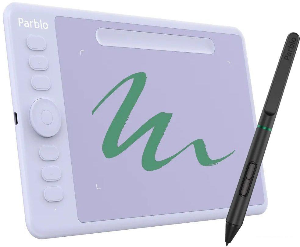 Графический планшет Parblo Intangbo S (сиреневый)
