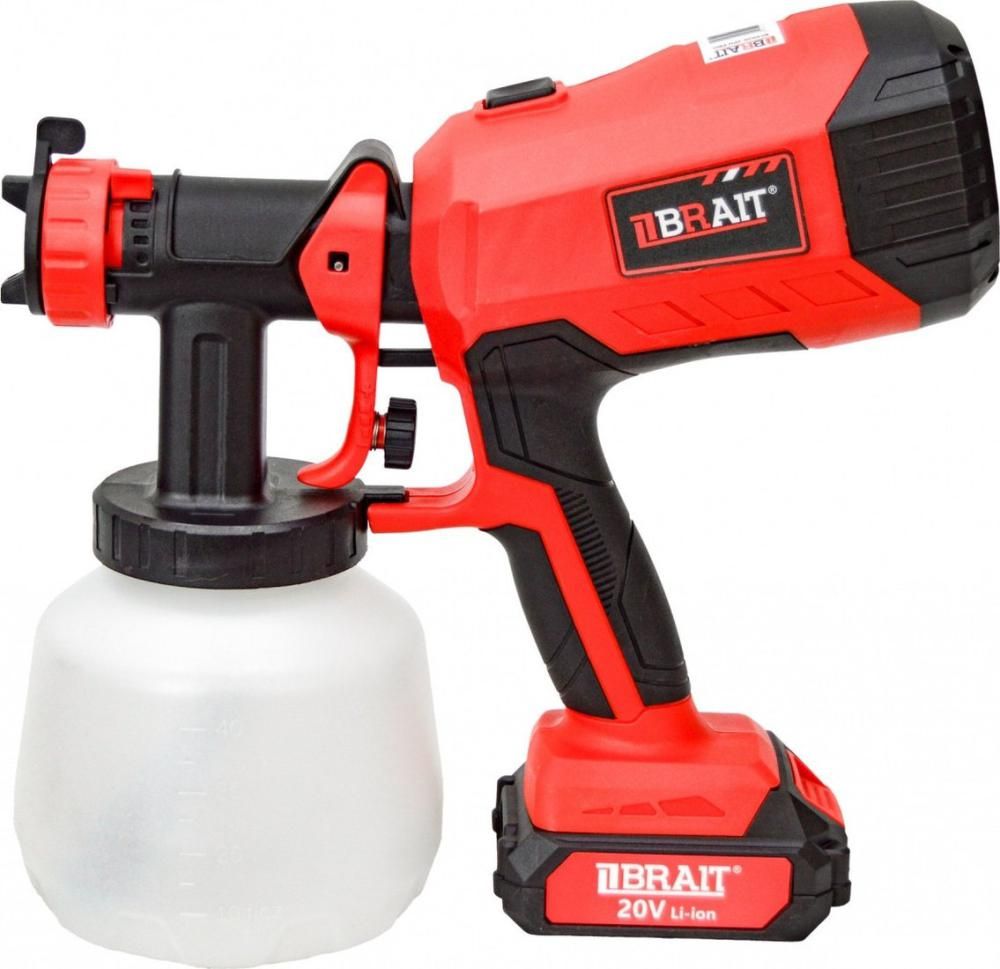 Краскораспылитель Brait BCSG20-2PU PRO (с 1-им АКБ)