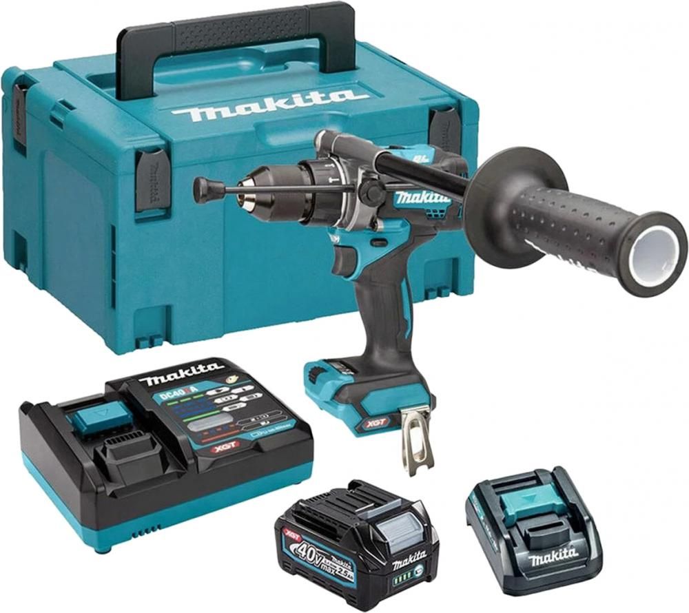 Ударная дрель-шуруповерт Makita HP001GD201 (с 2-мя АКБ, кейс)