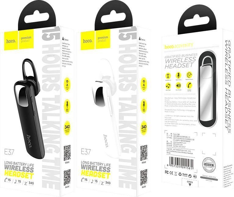 Bluetooth гарнитура Hoco E37 (черный)