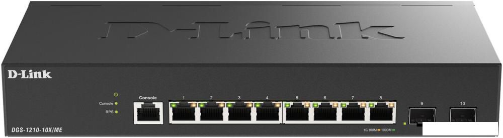 Управляемый коммутатор 2-го уровня D-Link DGS-1210-10X/ME/C1A