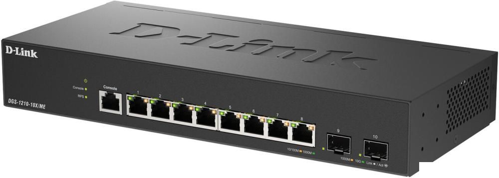 Управляемый коммутатор 2-го уровня D-Link DGS-1210-10X/ME/C1A