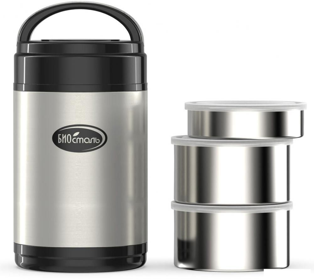 Термос для еды БИОСТАЛЬ NR-2000 Stainless Steel