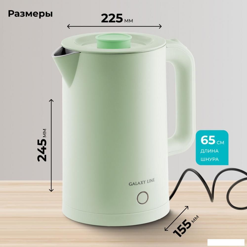 Электрический чайник Galaxy Line GL0362 (фисташковый)