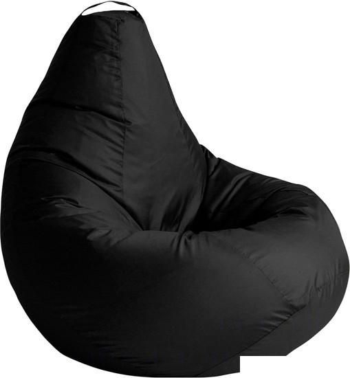 Кресло-мешок Kreslomeshki Груша XXL G-130x90-CH (черный)