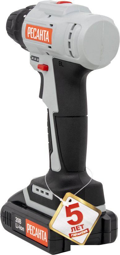 Дрель-шуруповерт Ресанта ДА-20-2ЛК-Б (с 2-мя АКБ, кейс)