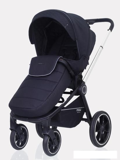 Универсальная коляска Rant MOWbaby Zoom PU (3 в 1, silver black)