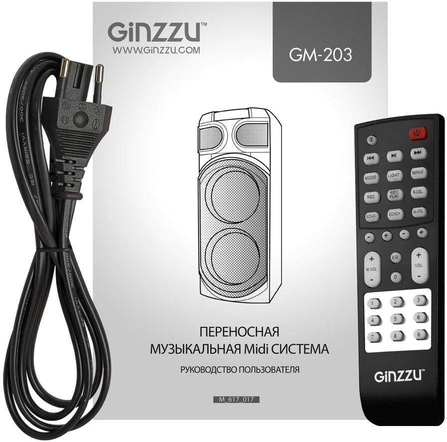 Колонка для вечеринок Ginzzu GM-203