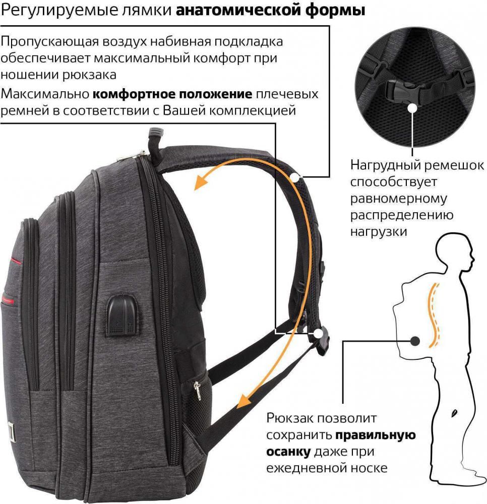Городской рюкзак BRAUBERG Bisiness 229873
