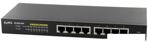 Управляемый коммутатор уровня 2+ Zyxel GS1900-8HP