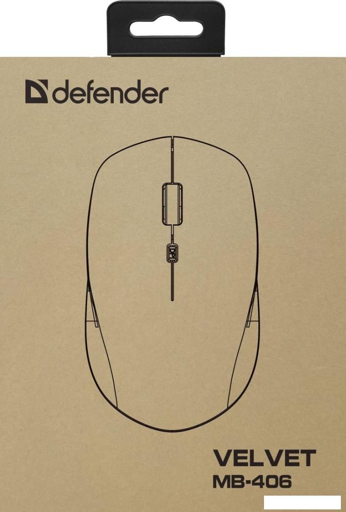 Мышь Defender Velvet MB-406 (черный)