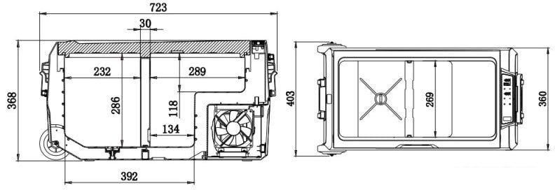 Компрессорный автохолодильник Alpicool ET36 (без адаптера 220В)