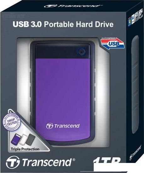 Внешний накопитель Transcend StoreJet 25H3P 1TB (TS1TSJ25H3P)