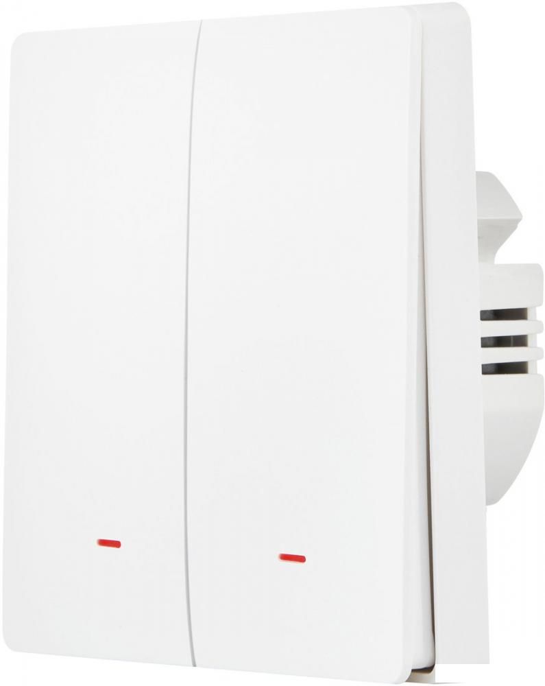 Выключатель Hommyn zigbee 2 клавиши SWZBNN02W (без нейтрали)