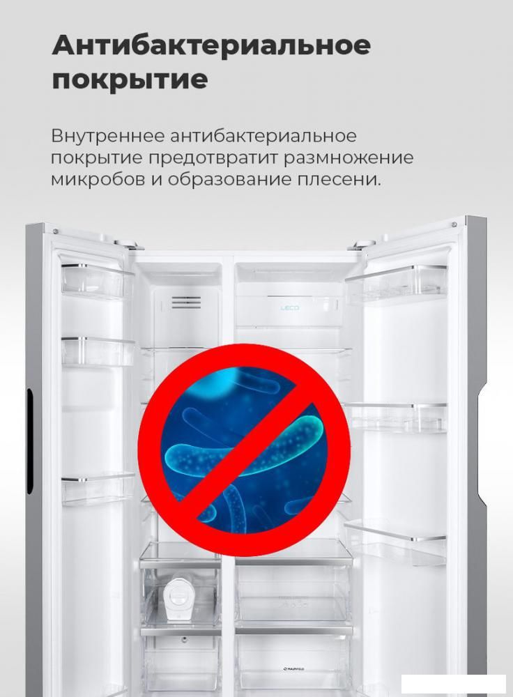 Холодильник side by side MAUNFELD MFF177NFBE