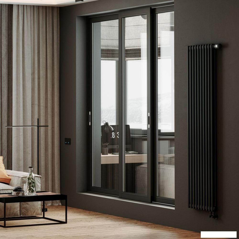 Стальной трубчатый радиатор Royal Thermo Insignia VC2180 - 10 секций RAL9005m