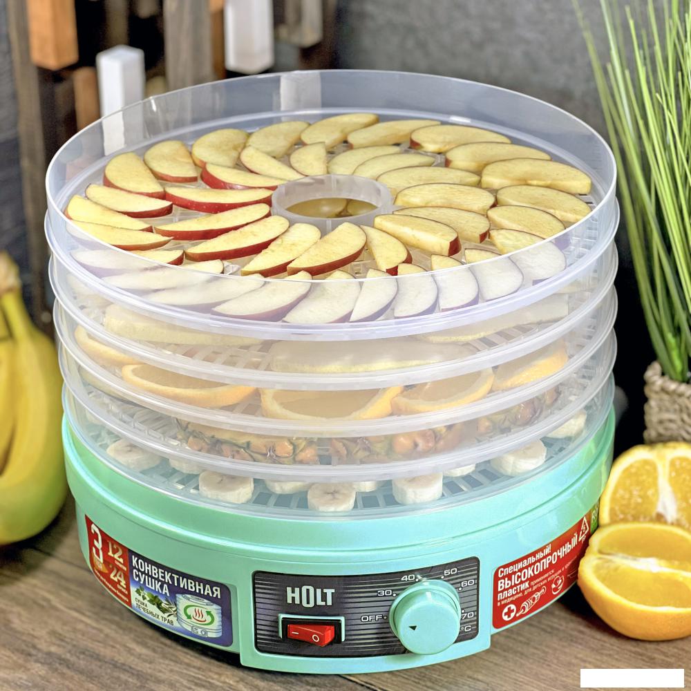 Сушилка для овощей и фруктов Holt HT-FD-002 (бирюзовый)