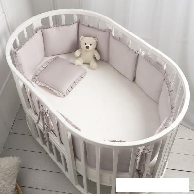 Бампер в кроватку Perina Lovely Dream (серый)