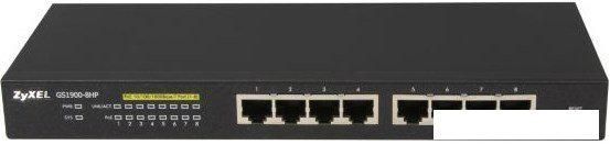 Управляемый коммутатор уровня 2+ Zyxel GS1900-8HP
