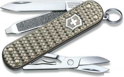 Нож-брелок Victorinox Classic Precious Alox 0.6221.4031G (серый)