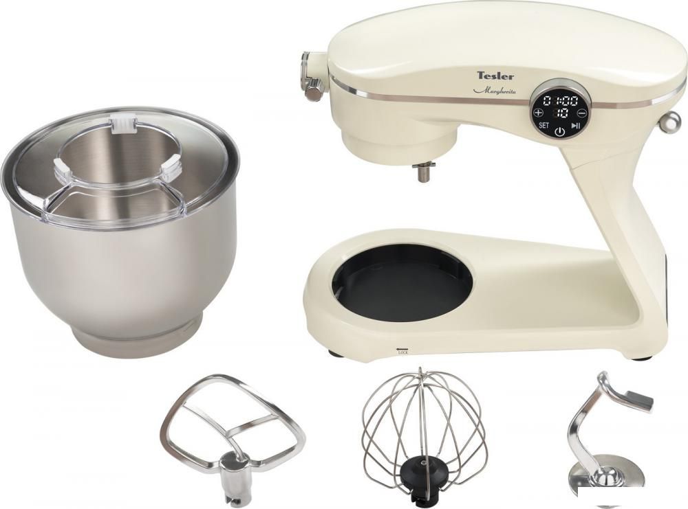 Планетарный миксер Tesler KM-1860 (бежевый)