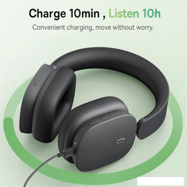 Наушники Baseus Bowie H1 (темно-серый)