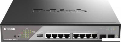 Управляемый коммутатор 2-го уровня D-Link DSS-200G-10MPP/A1A
