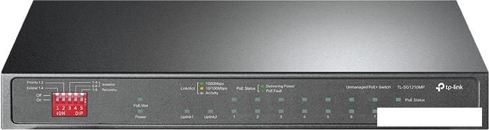 Неуправляемый коммутатор TP-Link TL-SG1210MP