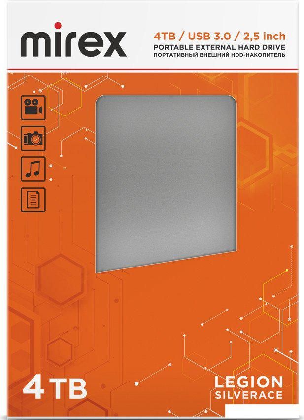 Внешний накопитель Mirex Legion Silverace 4TB 13630-UHDLES40