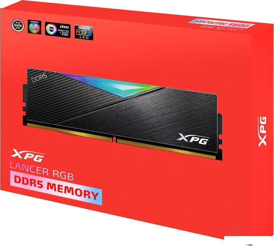 Оперативная память ADATA XPG Lancer RGB 2x8ГБ DDR5 7200МГц AX5U7200C3416G-DCLARBK