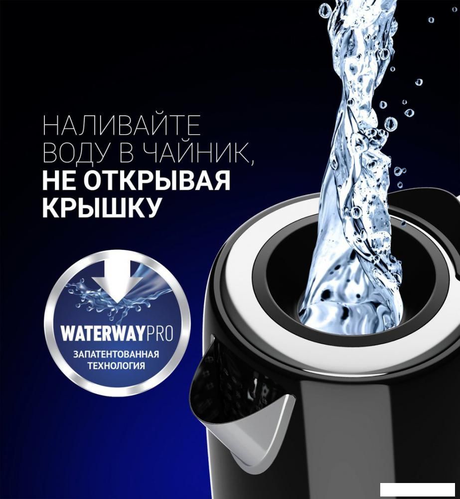Электрический чайник Polaris PWK 1746CA Water Way Pro (черный)