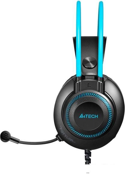 Наушники A4Tech Fstyler FH200U (черный/голубой)