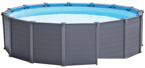 Каркасный бассейн Intex Graphite Gray Panel 26384 (478х124)